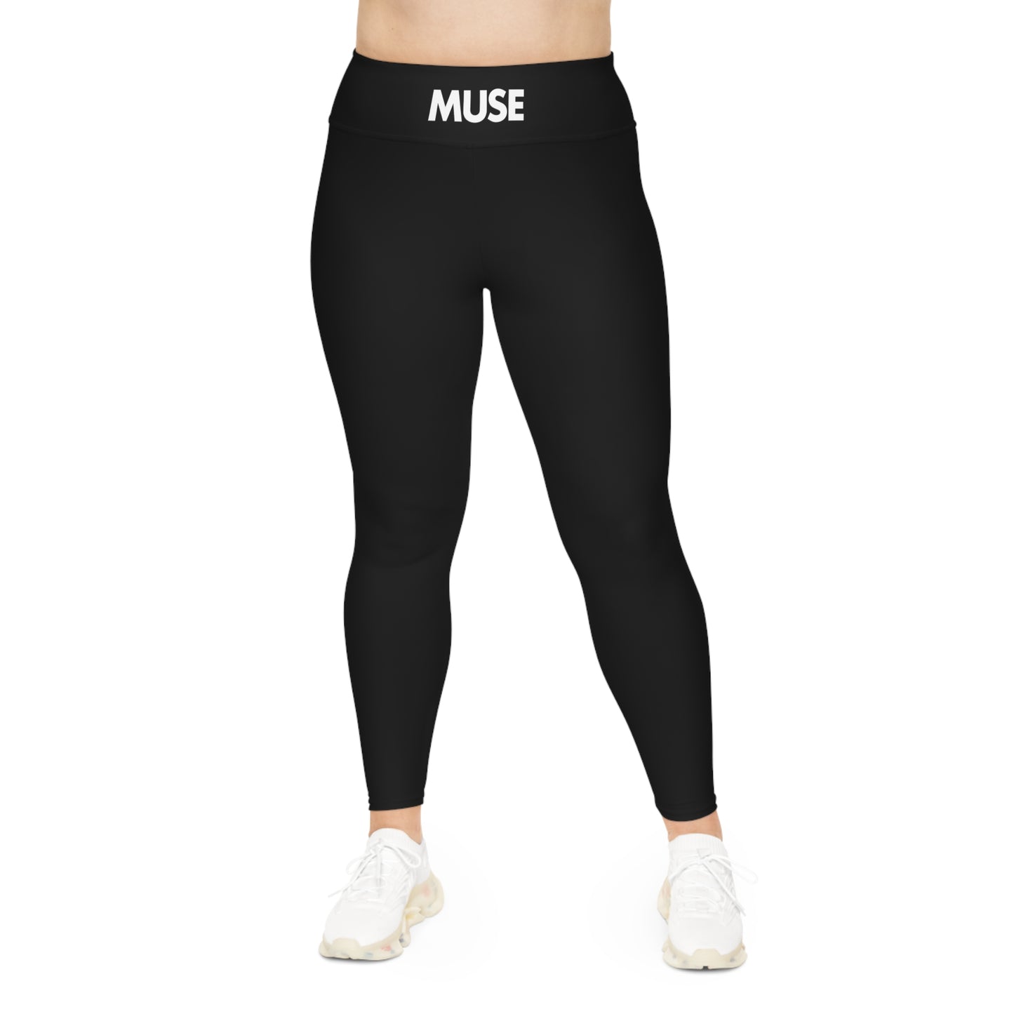 CGM Muse High Waisted Plus Size Leggings (Black)