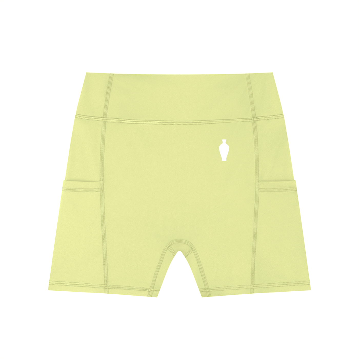 CGM High-Waisted Pocket Gym Shorts (Front Logo)