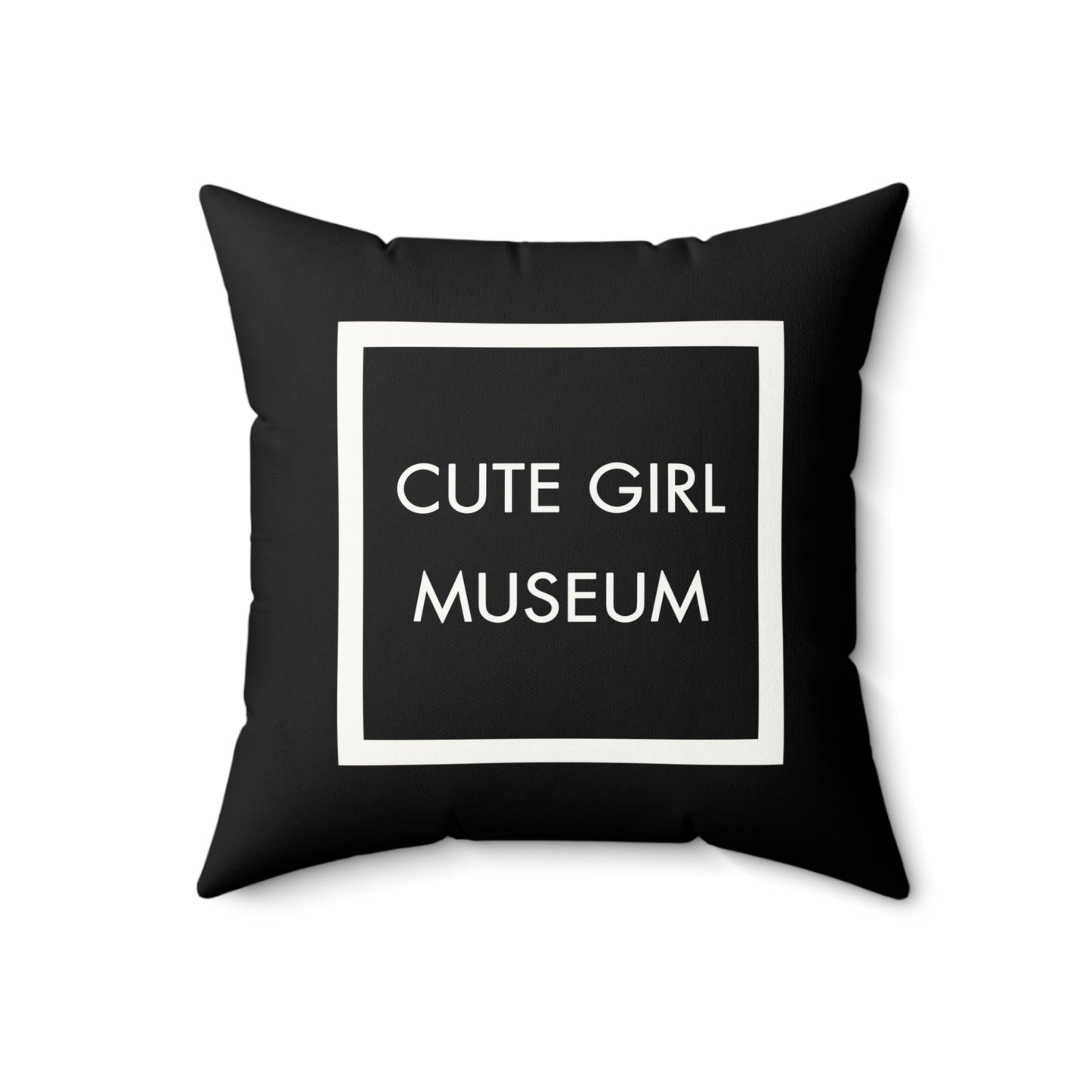 CGM Cute Girl Box Logo Throw Pillow