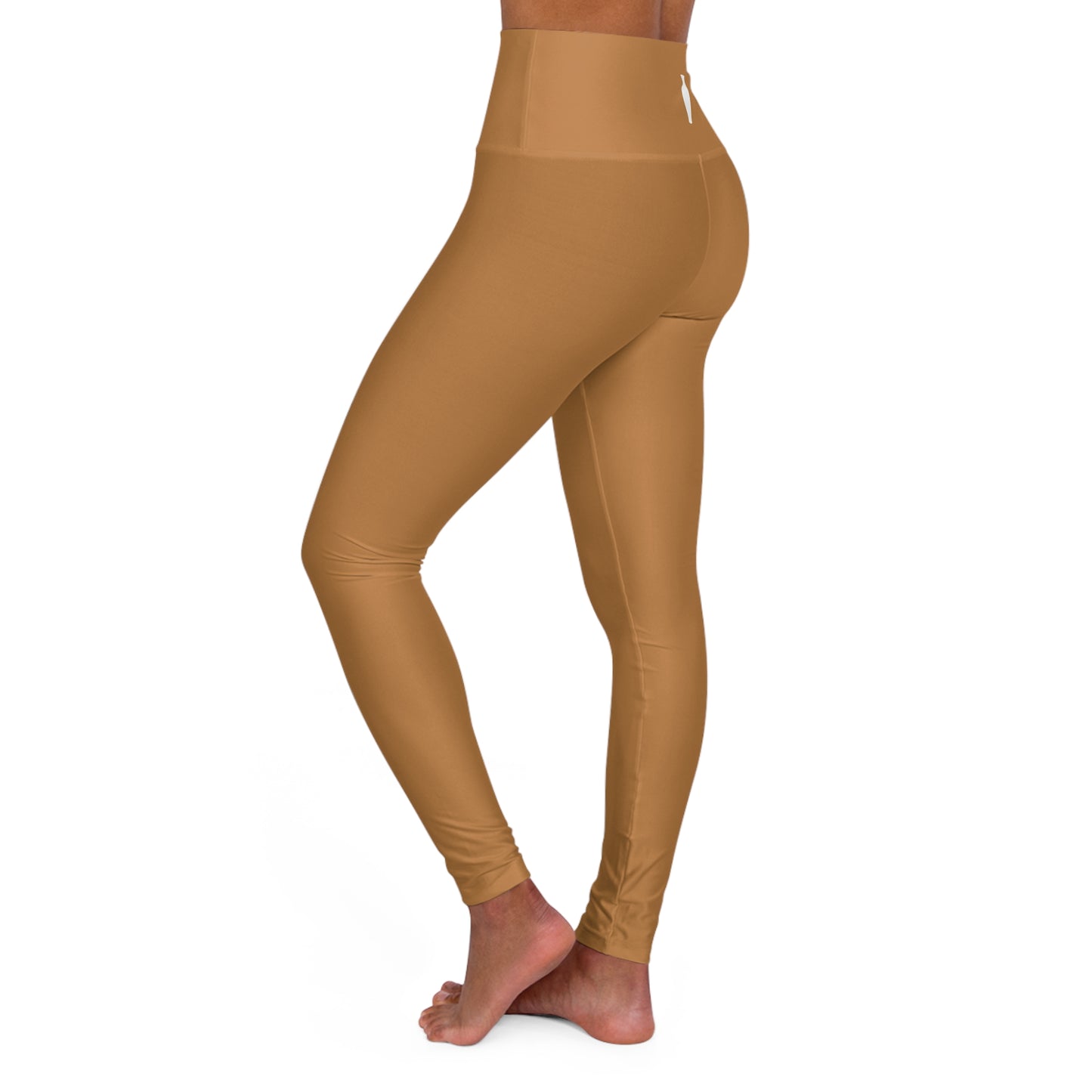 CGM High Waisted Yoga Leggings (Light Brown)