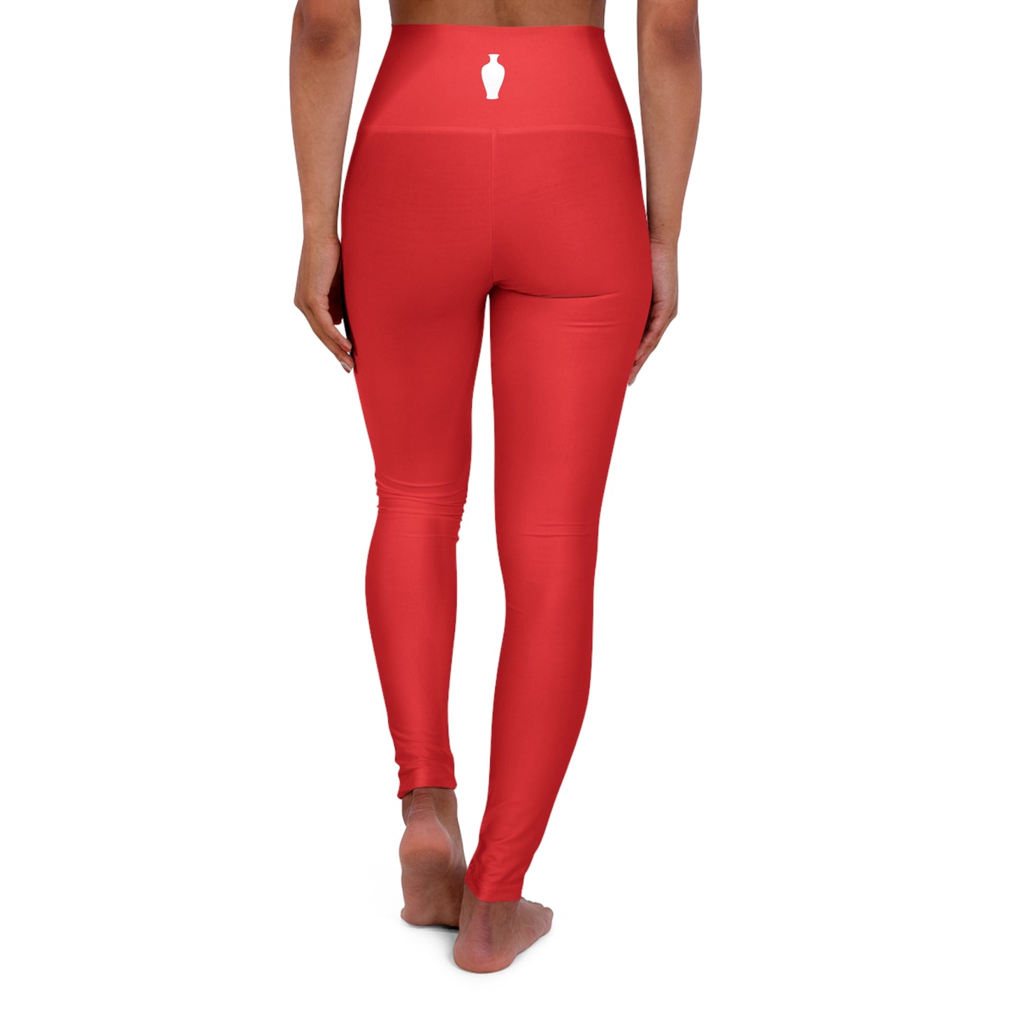 CGM High Waisted Yoga Leggings (Red)