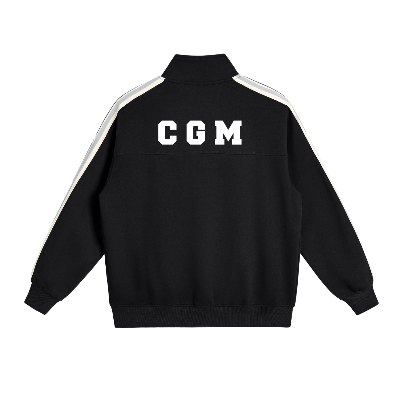 Contrast Side-Stripe Stand Collar  Jacket