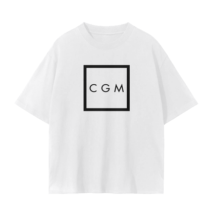 CGM Initials Box Logo Tee White