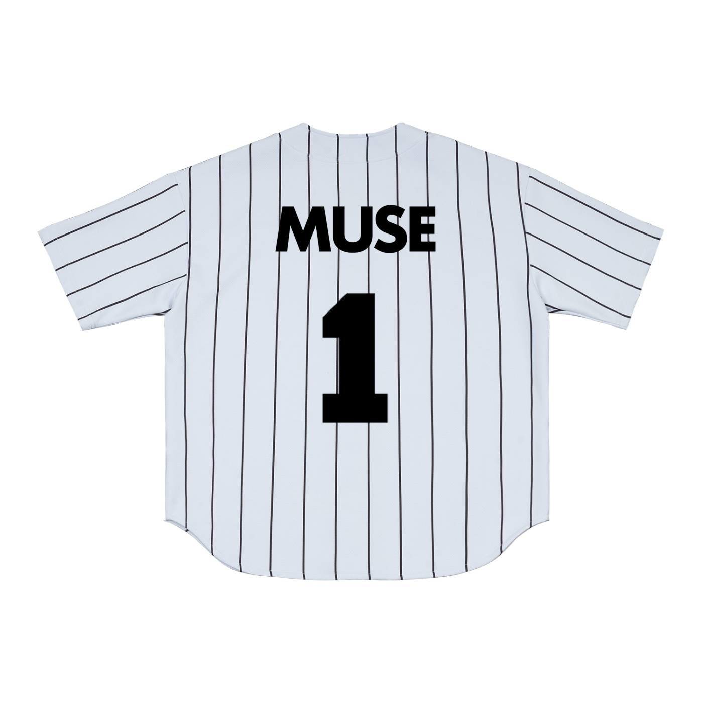 CGM Piped White Baseball Jersey