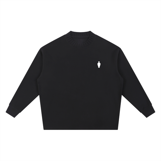 CGM Vase Knitted Neck Sweatshirt