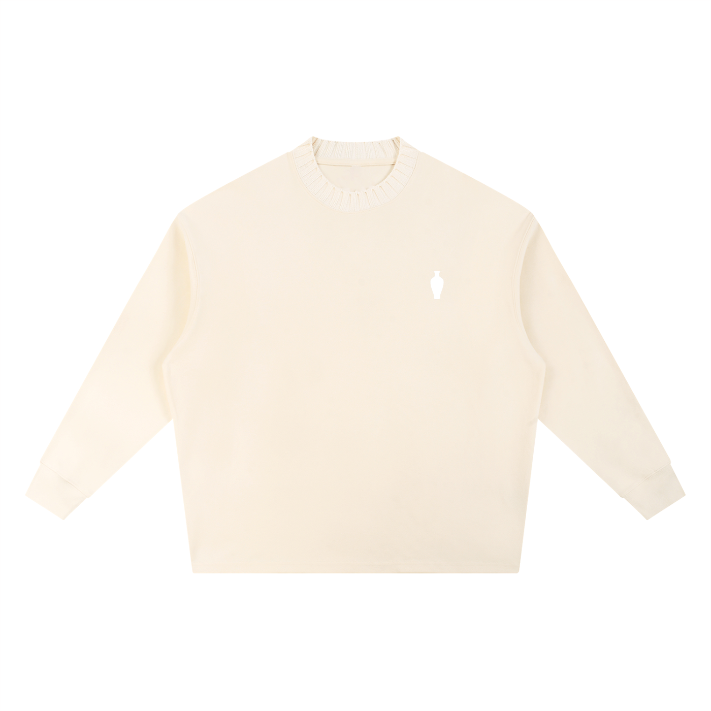 CGM Vase Knitted Neck Sweatshirt