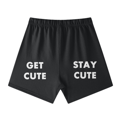 CGM Initials Box Logo Earth Tone Cotton Shorts