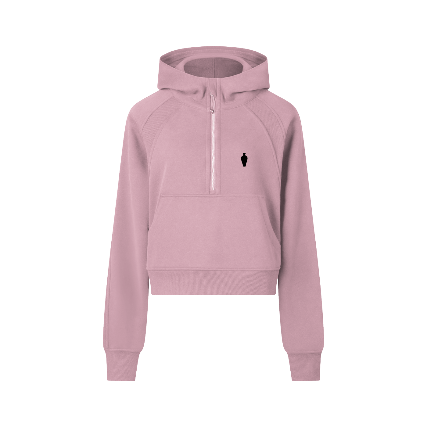 CGM Half-Zip Cropped Hoodie