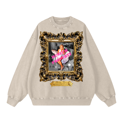 Acid Wash Oversize Sweatshirt - 360 GSM