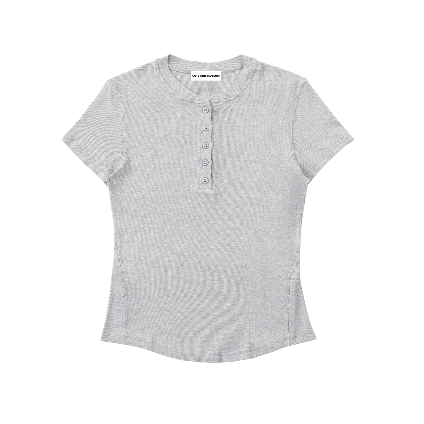 CGM Short Sleeve Contour Henley Shirt