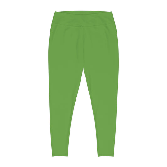 CGM High Waisted Plus Size Leggings (Light Green)