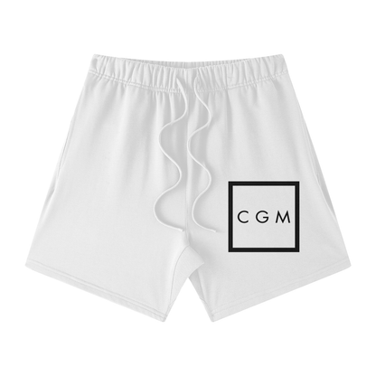 CGM Initials Box Logo Earth Tone Cotton Shorts