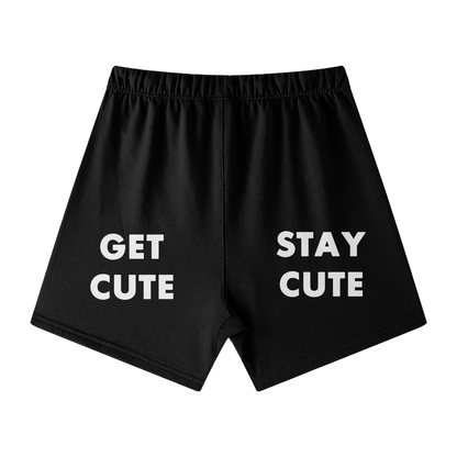 CGM Initials Box Logo Earth Tone Cotton Shorts
