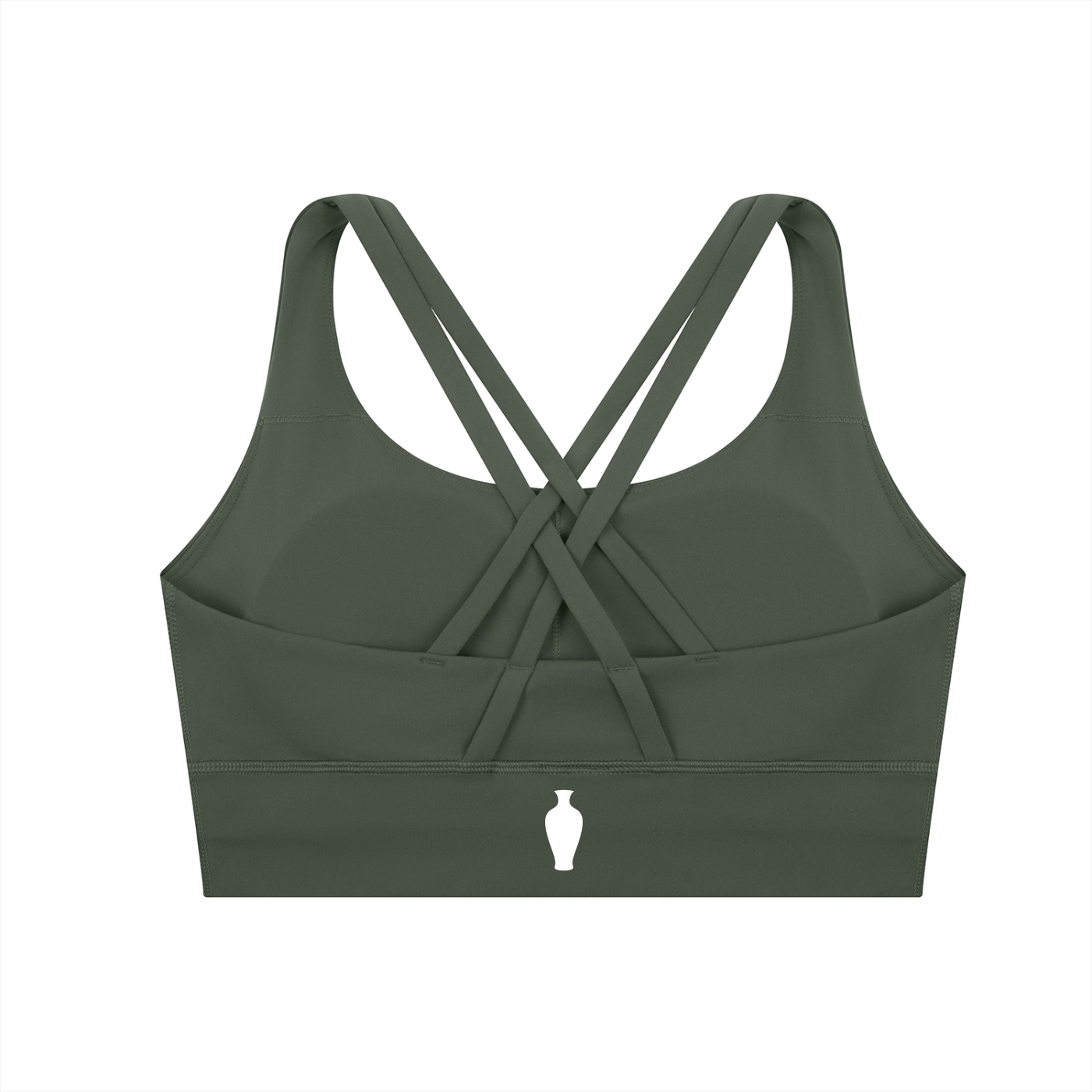 CGM Logo Cross Strap Sports Bra