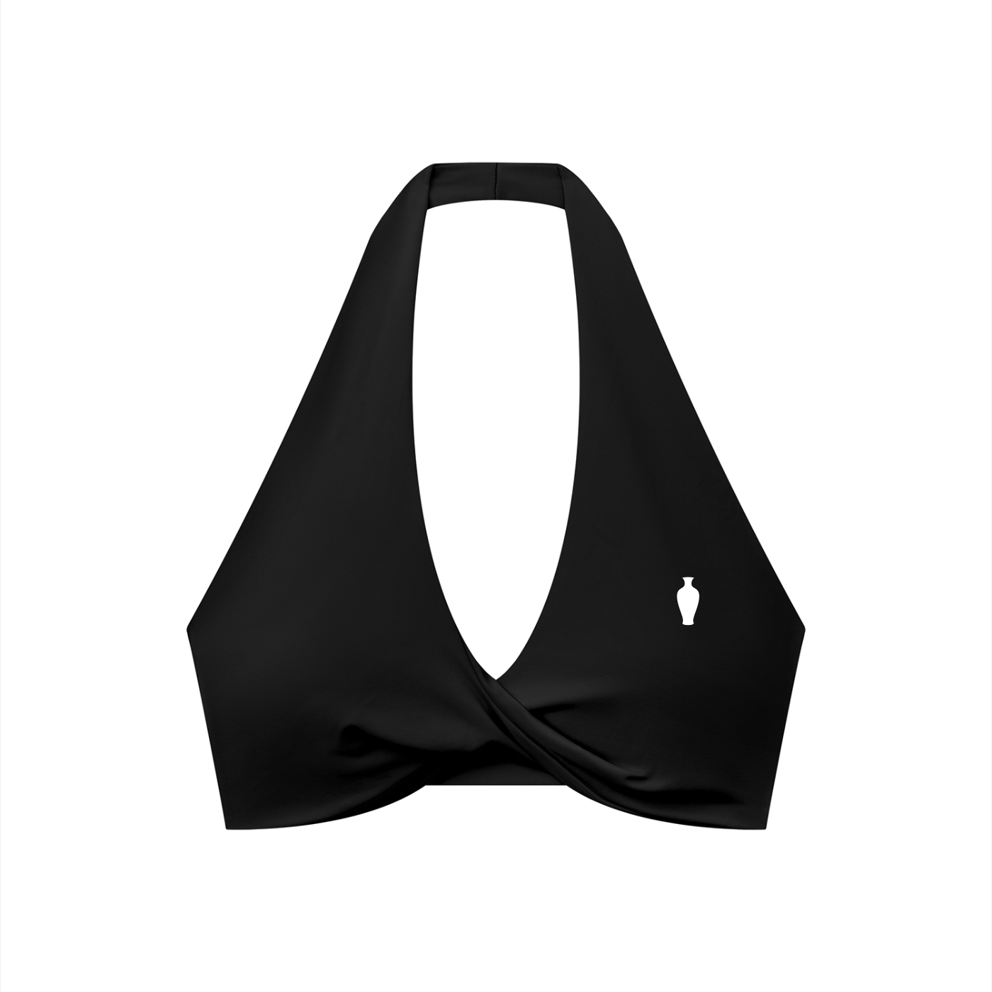 CGM Pleated Halter Sports Bra