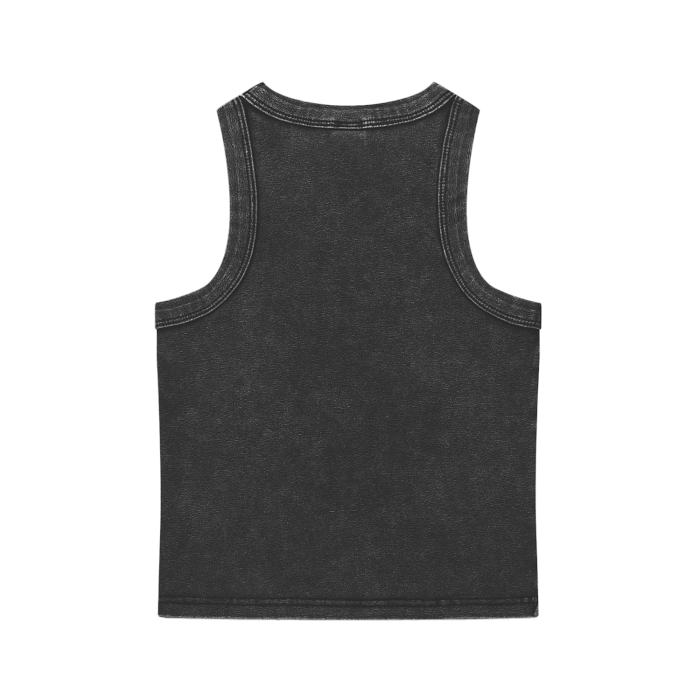 CGM Initials Box Logo Snow Washed Tank Top