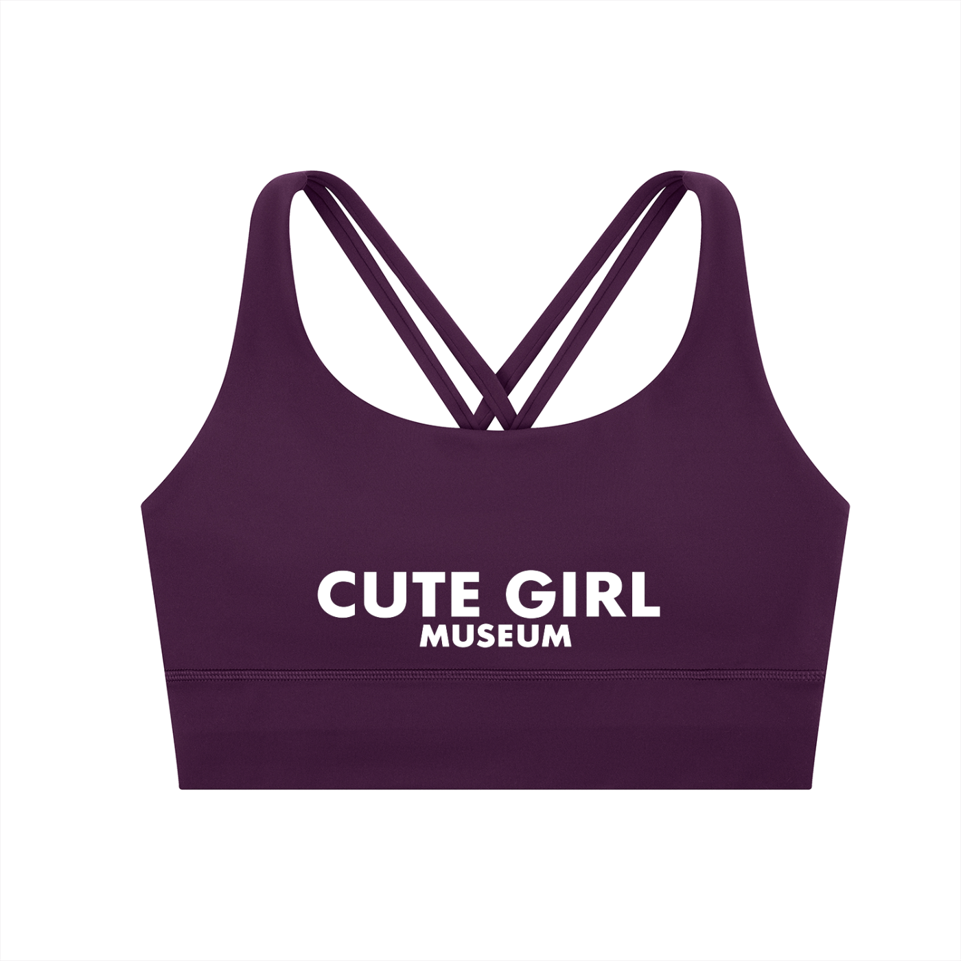 CGM Logo Cross Strap Sports Bra
