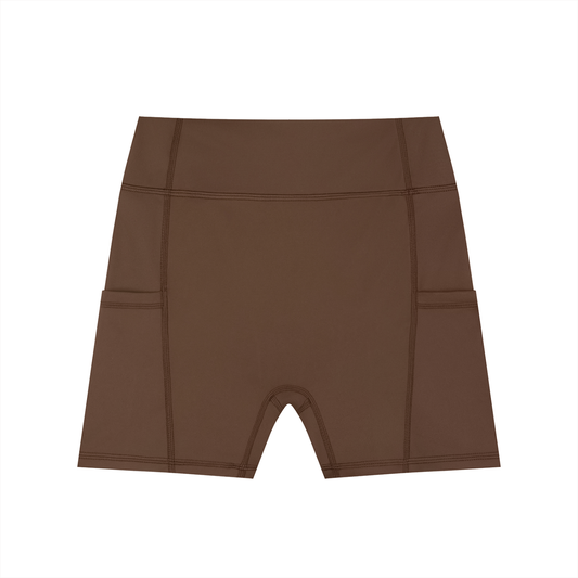 CGM High-Waisted Pocket Gym Shorts (Rear Logo)