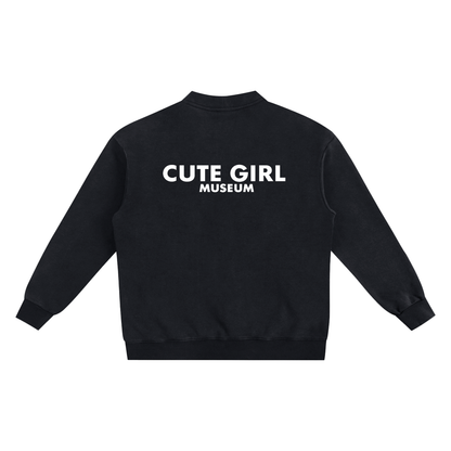 CGM Varsity Letter Snow Washed Cardigan