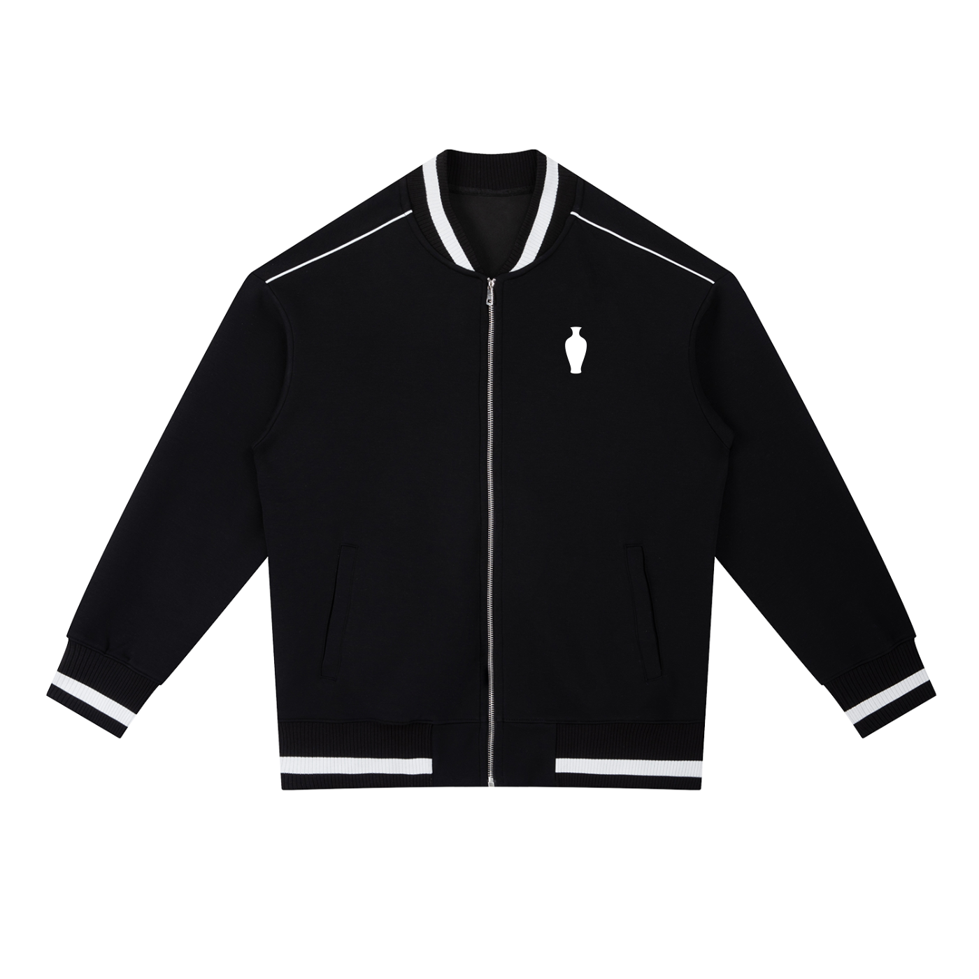 CGM Vase Piped Zip Bomber Jacket