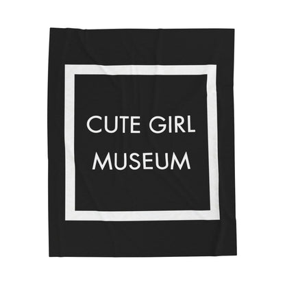 CGM Cute Girl Box Logo Velveteen Plush Blanket