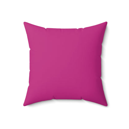 CGM Cute Girl Box Logo Pink Throw Pillow