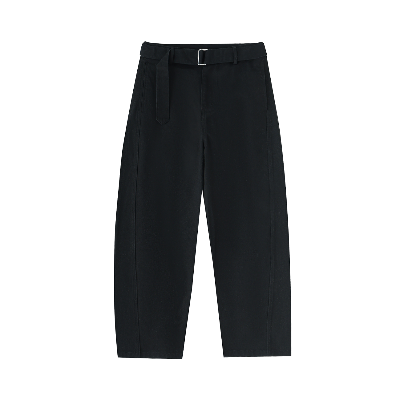 CGM Belted Barrel-leg Chino Pants