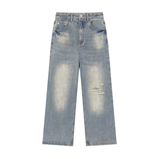 CGM Light Fade Distressed Jeans