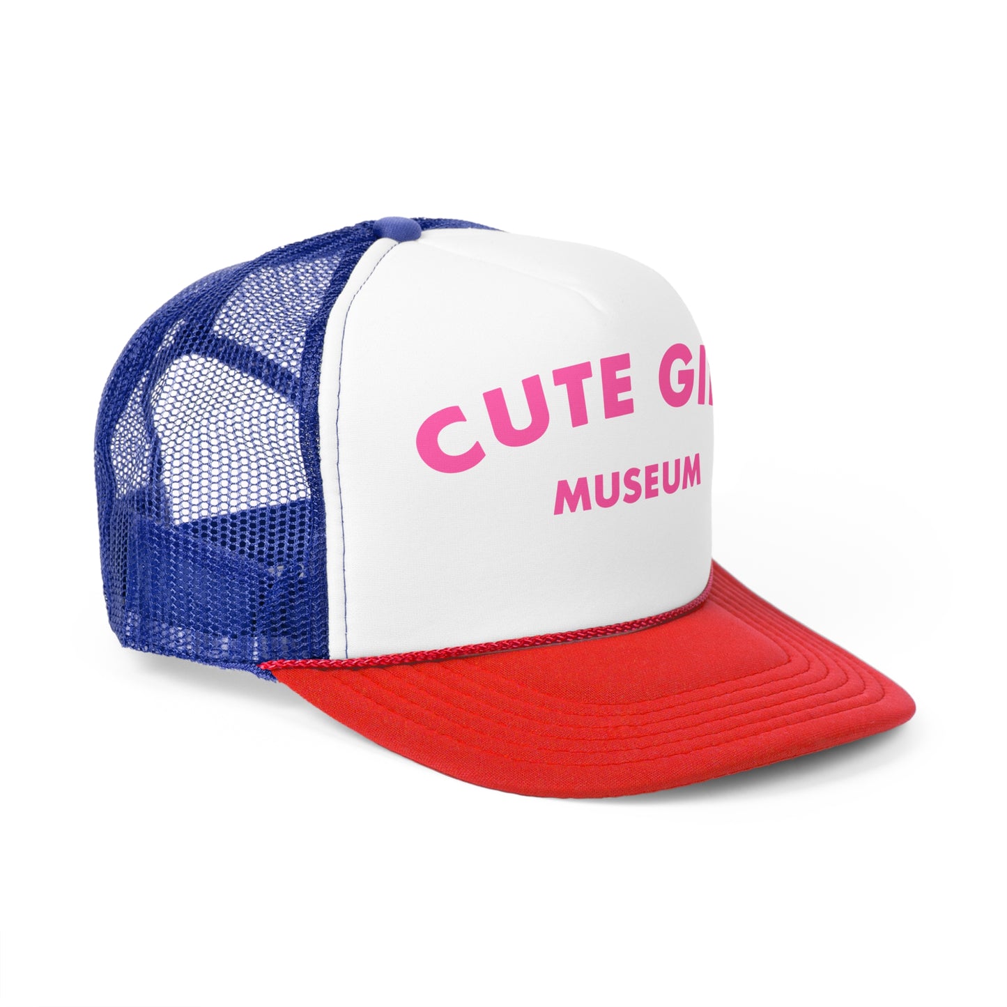 CGM Cute Girl Museum Pink Arch Logo Trucker Cap