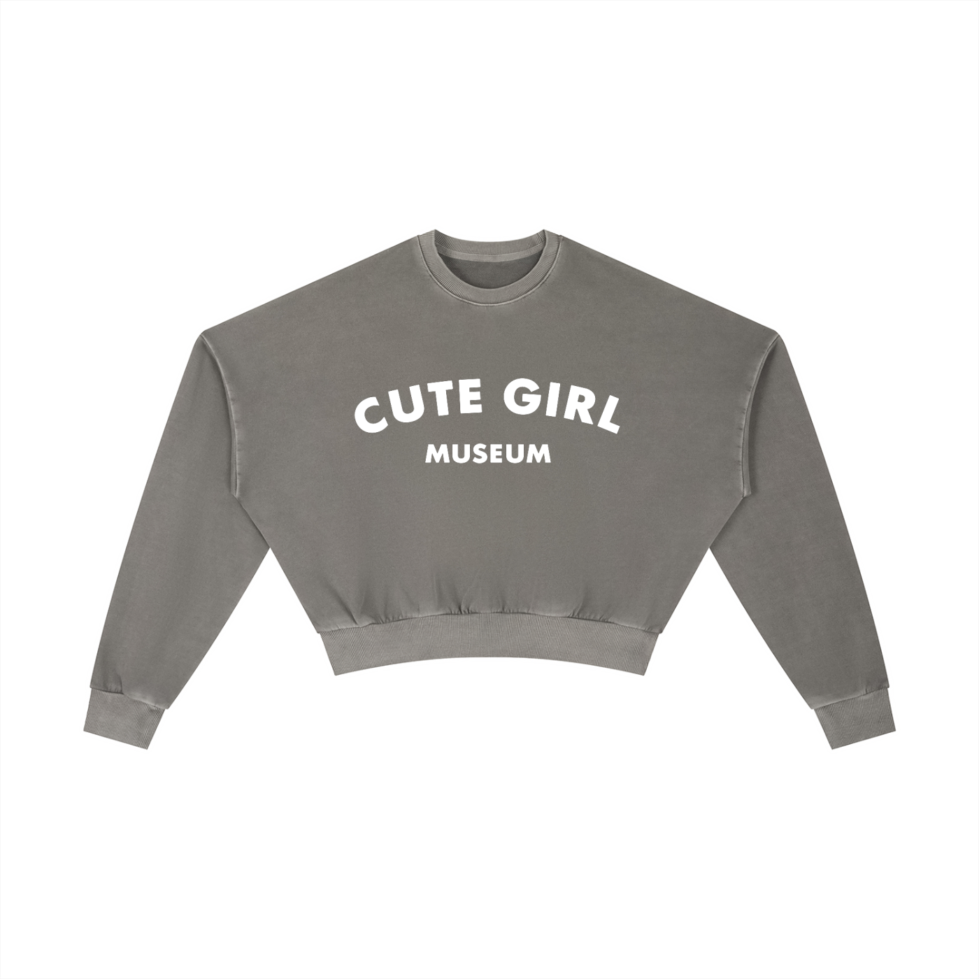 CGM Logo Vintage Washed Cropped Sweatshirt