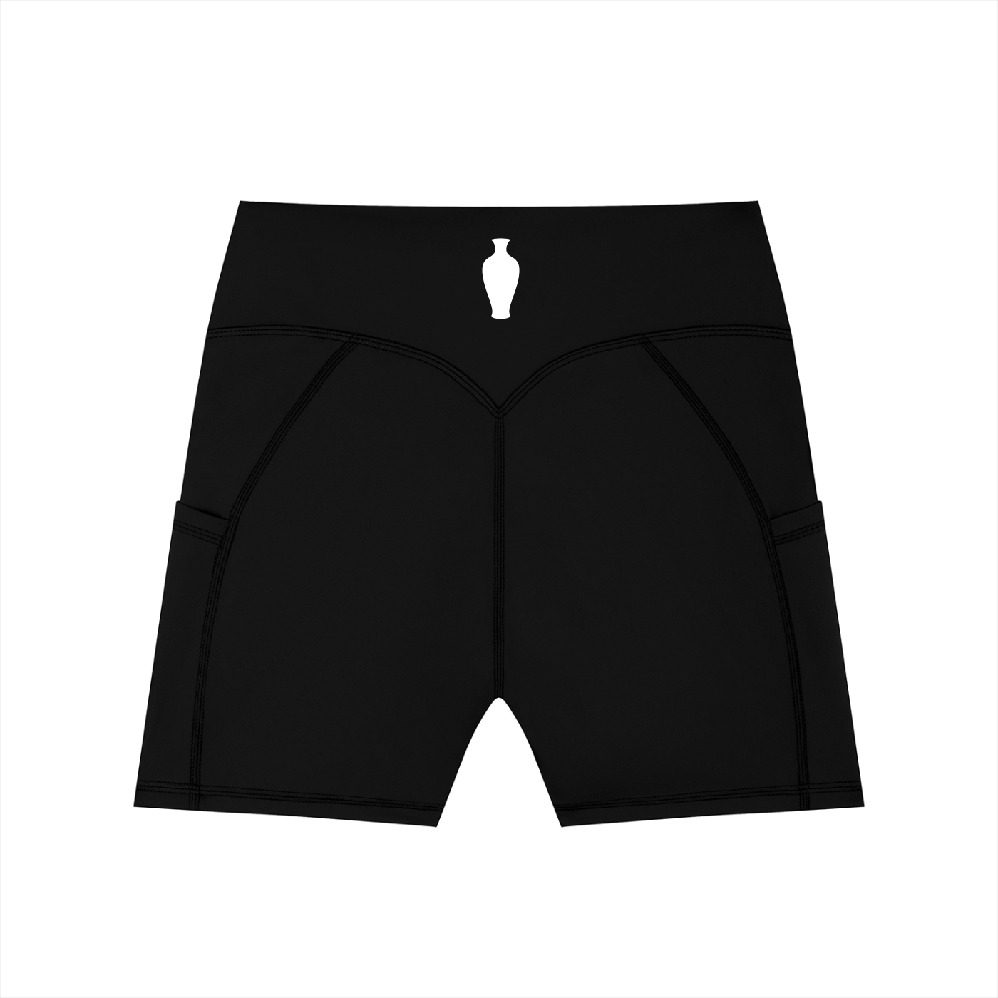 CGM High-Waisted Pocket Gym Shorts (Rear Logo)