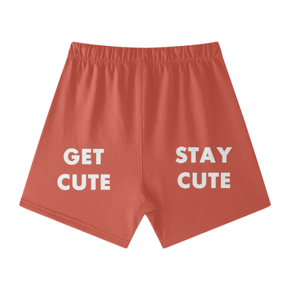 CGM Initials Box Logo Earth Tone Cotton Shorts