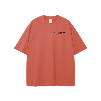 CGM Left Chest Logo Get Cute Tee White