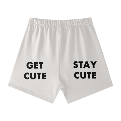 CGM Initials Box Logo Earth Tone Cotton Shorts