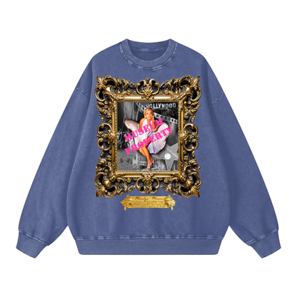 Acid Wash Oversize Sweatshirt - 360 GSM