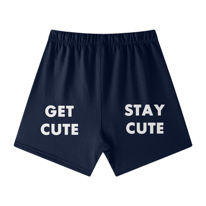 CGM Initials Box Logo Earth Tone Cotton Shorts