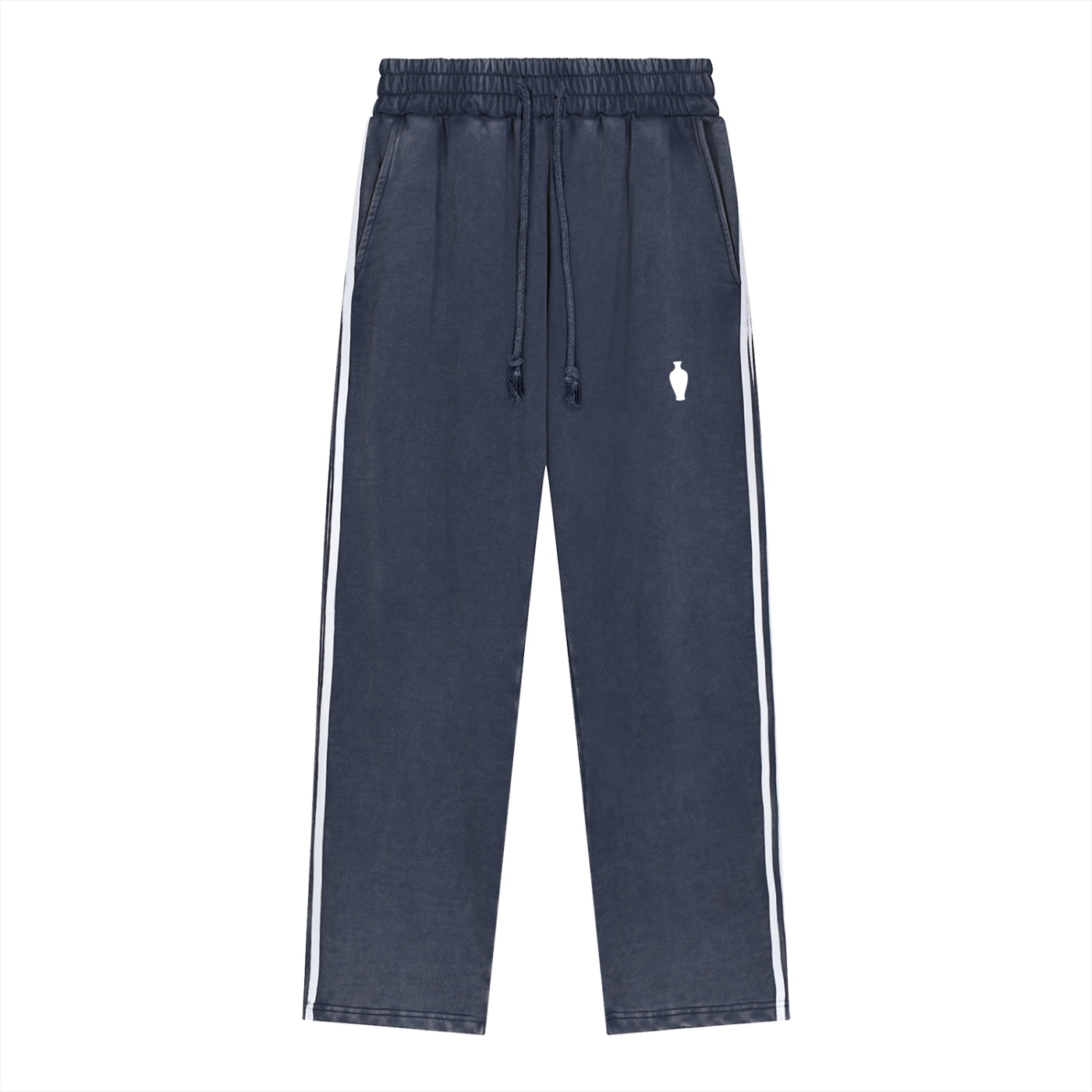Snow Washed Contrast Tape Sweatpants