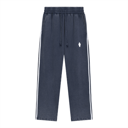 Snow Washed Contrast Tape Sweatpants