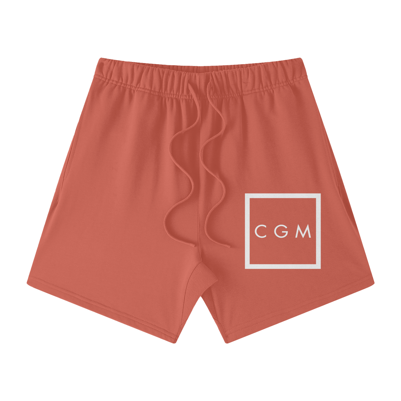 CGM Initials Box Logo Earth Tone Cotton Shorts