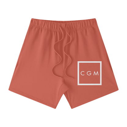 CGM Initials Box Logo Earth Tone Cotton Shorts
