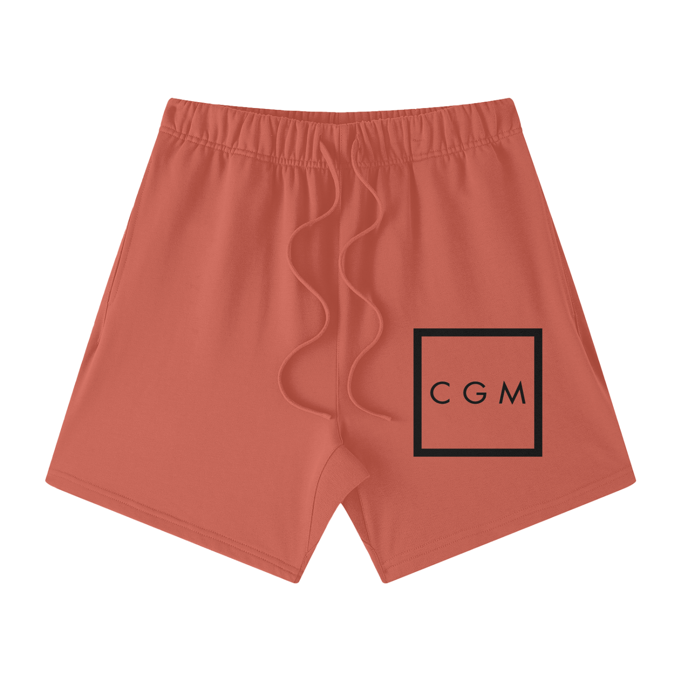 CGM Initials Box Logo Earth Tone Cotton Shorts