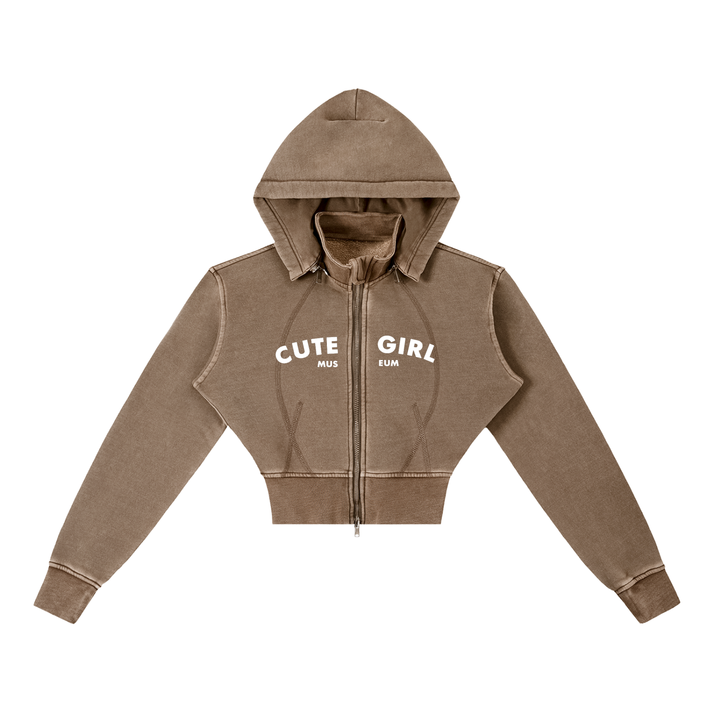 CGM Logo Cropped Fleece Hoodie