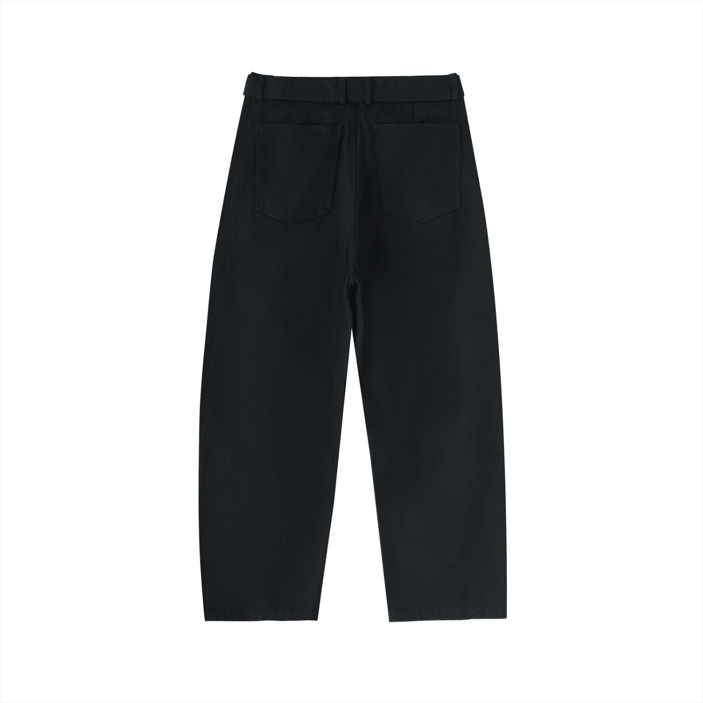 CGM Belted Barrel-leg Chino Pants