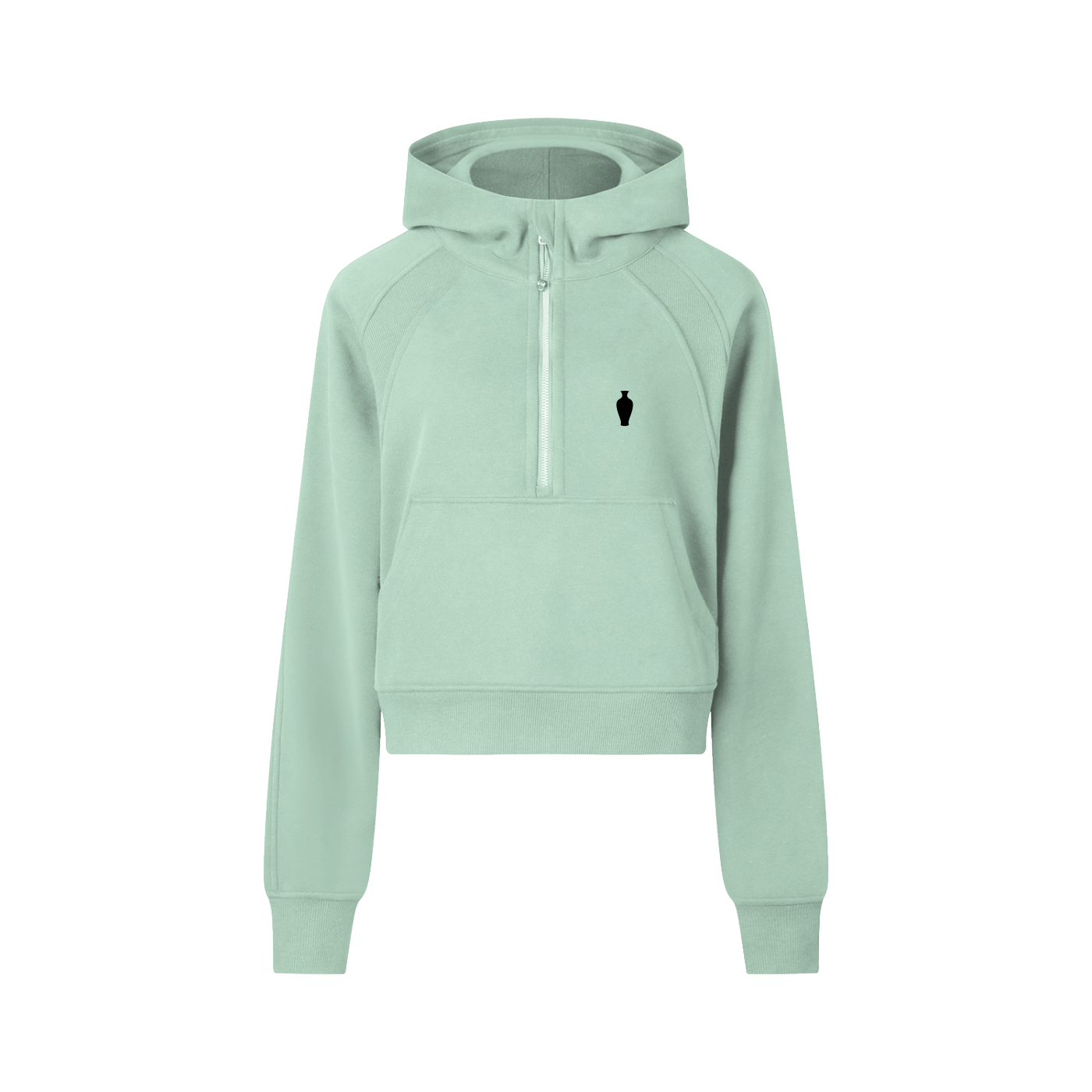 CGM Half-Zip Cropped Hoodie
