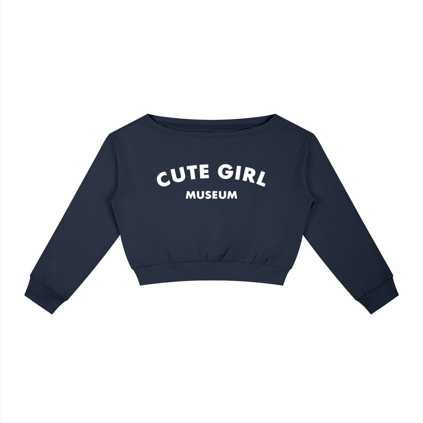 CGM Logo Off-Shoulder Sweatshirt
