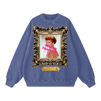 Acid Wash Oversize Sweatshirt - 360 GSM