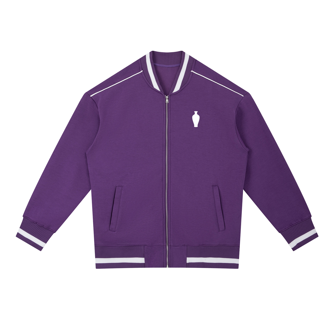 CGM Vase Piped Zip Bomber Jacket