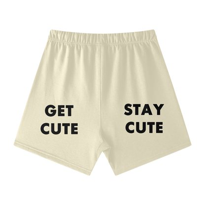 CGM Initials Box Logo Earth Tone Cotton Shorts