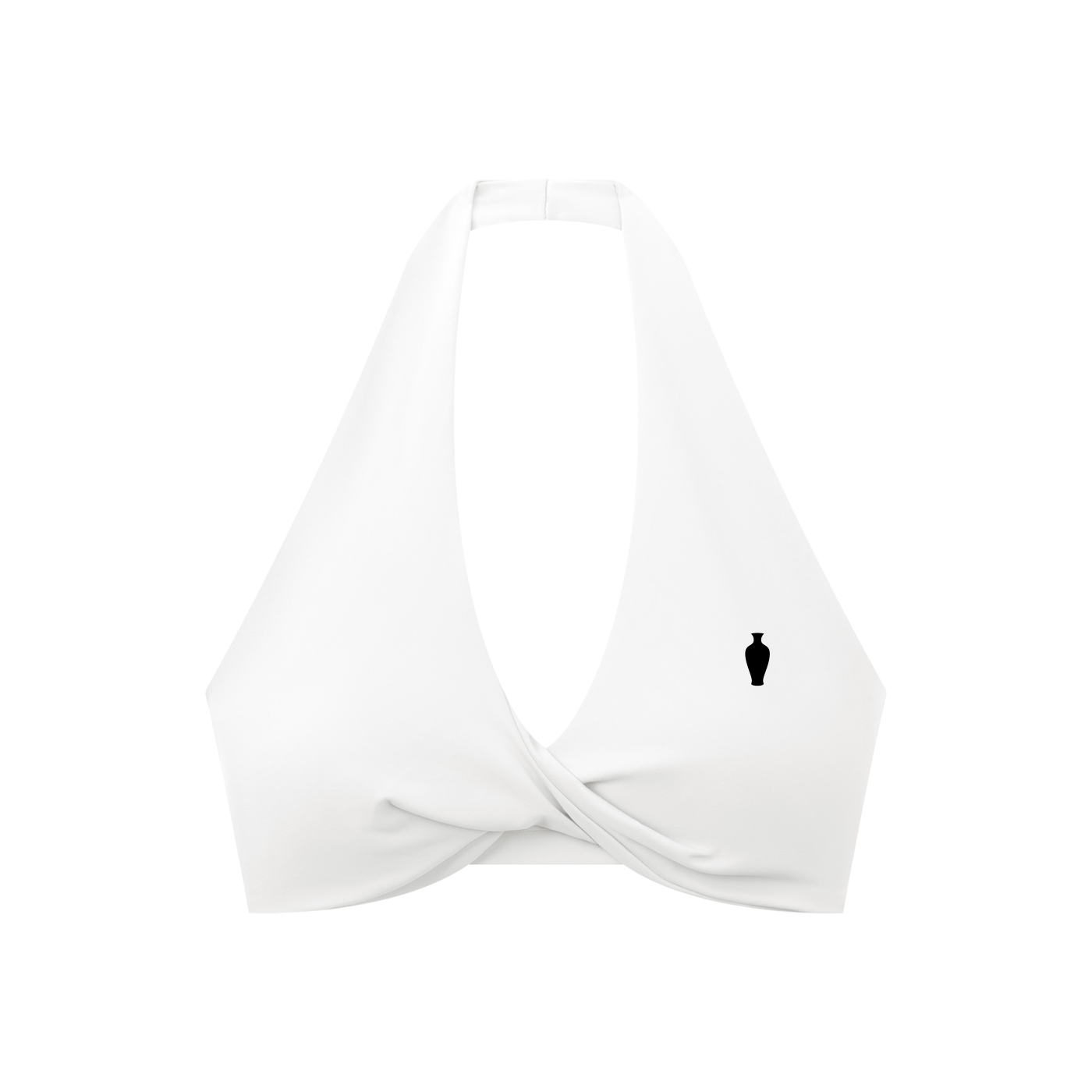 CGM Pleated Halter Sports Bra