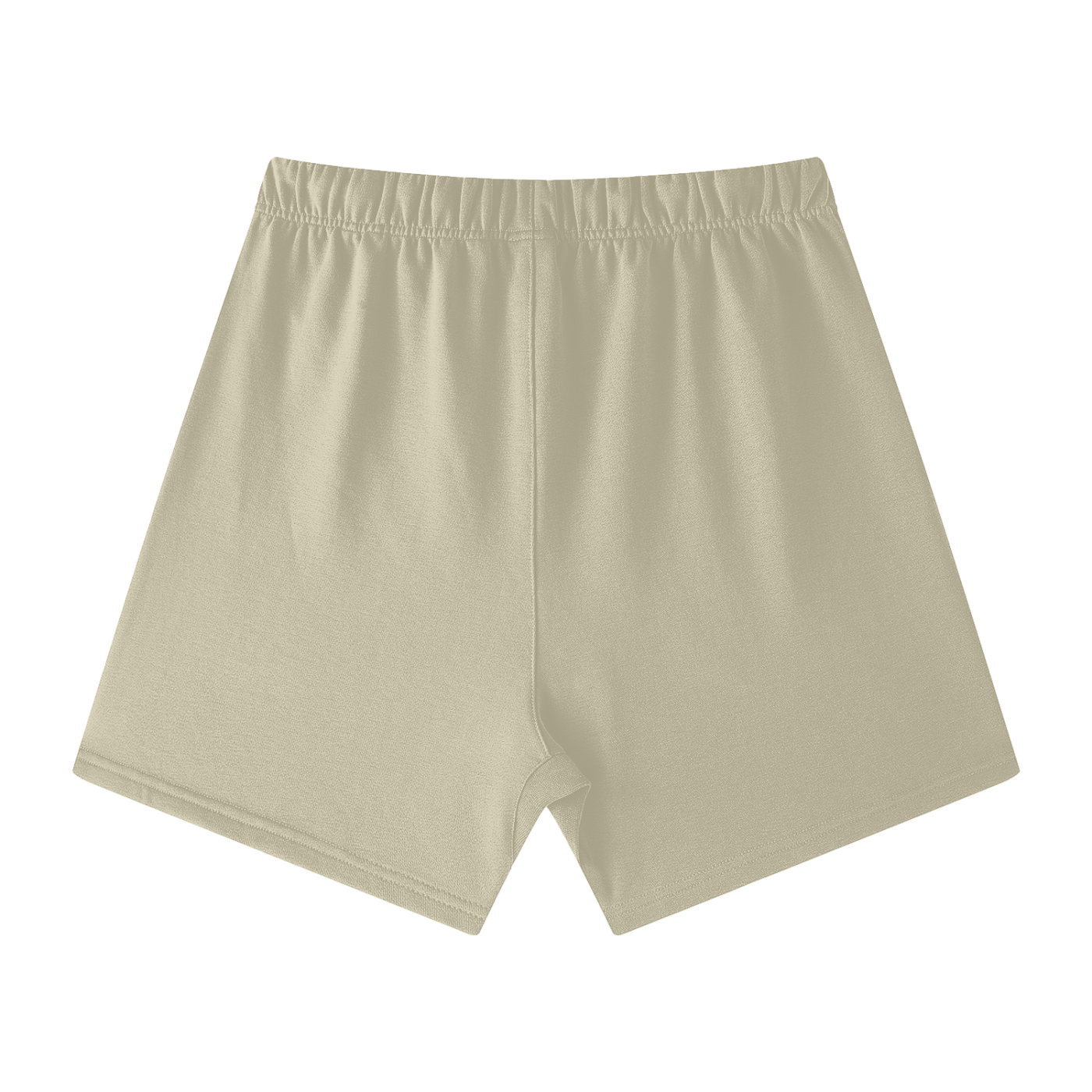 CGM Cute Girl Box Logo Earth Tone Cotton Shorts White